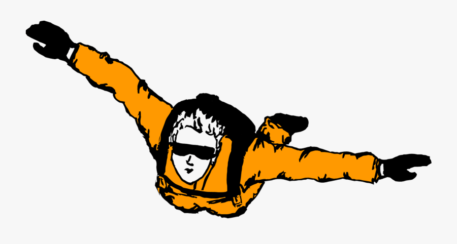Skydiving Clipart Transparent - Sky Diver Clipart Png, Transparent Clipart