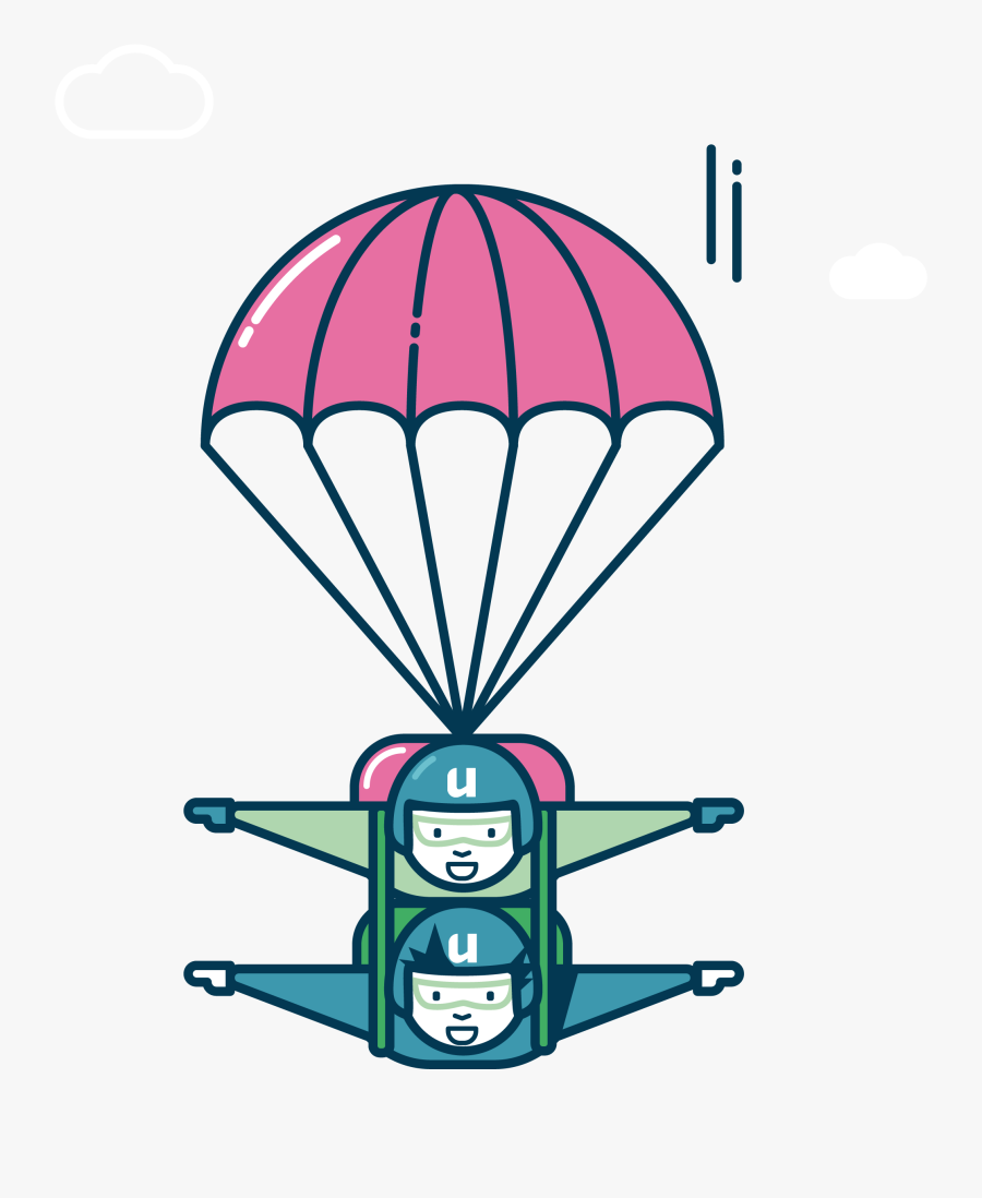 Parachutespringers - Illustration, Transparent Clipart