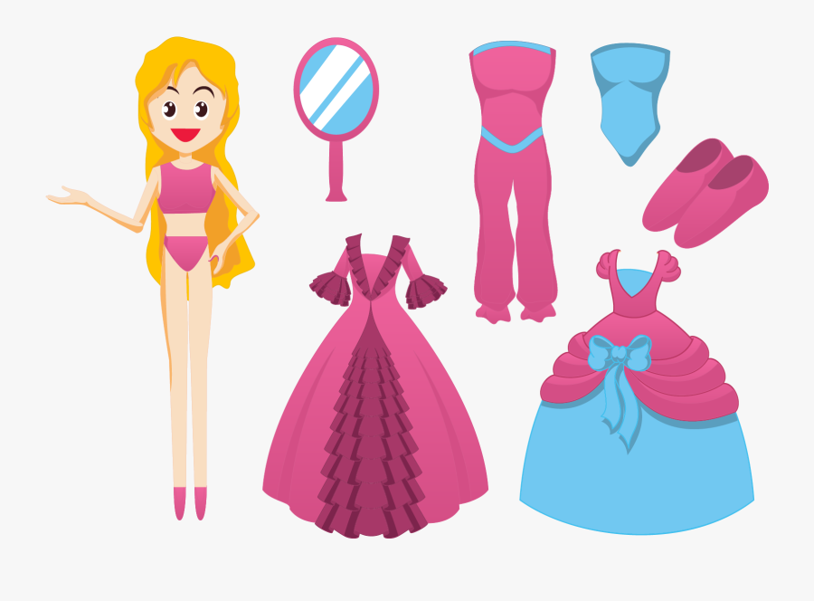 Barbie Doll Dress Clip Art - Barbie Dress Clipart, Transparent Clipart
