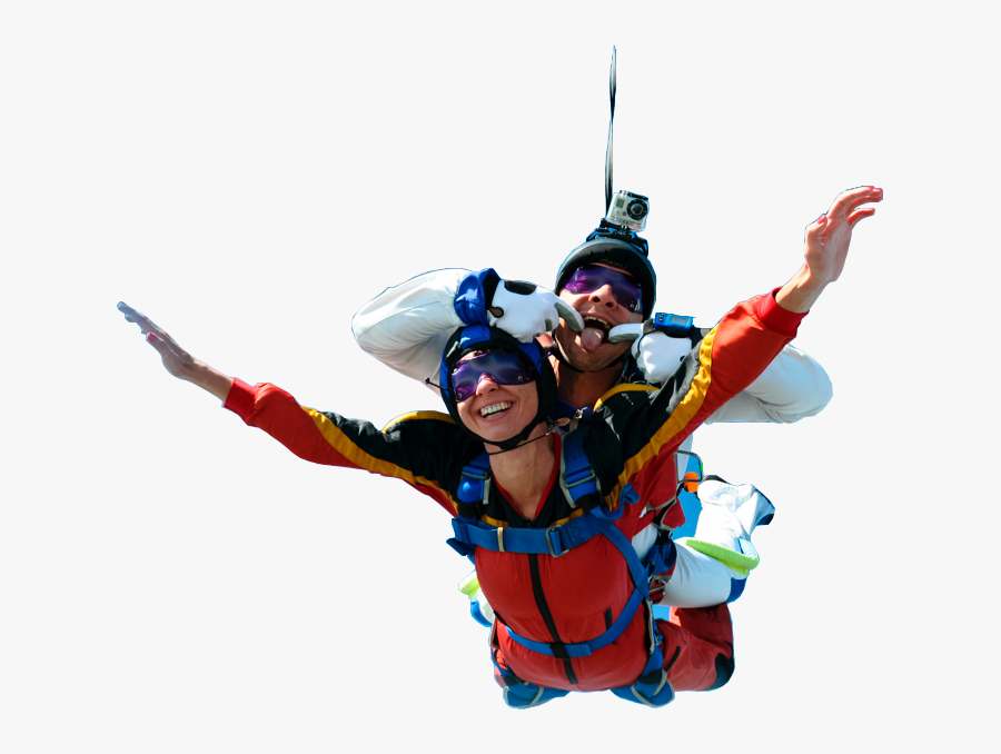 Tandem Skydiving - Skydiving Png, Transparent Clipart