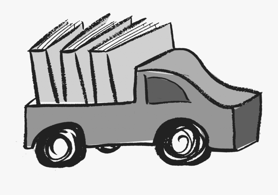 Book Mobile, Transparent Clipart