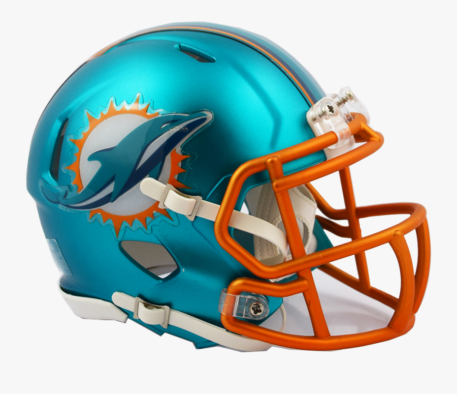 Hd Miami Dolphins Helmet Blaze Alternate Speed Transparent - Nfl Miami Dolphins Helmet, Transparent Clipart