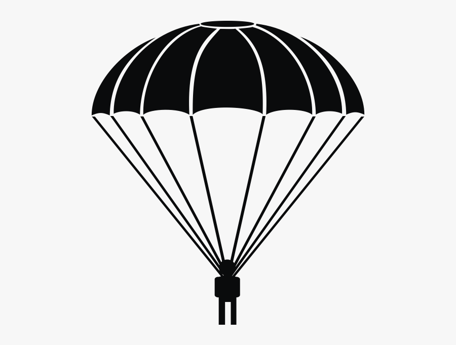 Parachute Rubber Stamp - Parachute Png, Transparent Clipart