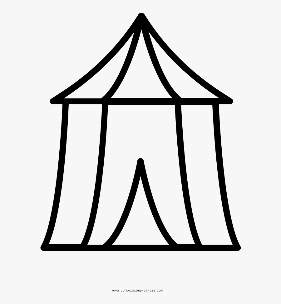 Collection Of Free Coloring Page Download On - Circus Tent Clipart Black And White, Transparent Clipart
