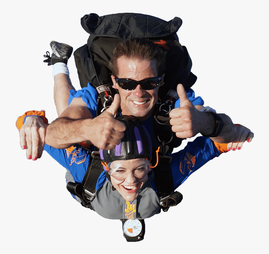 Parachuting,air Sports,tandem - Skydive Tandem Png, Transparent Clipart