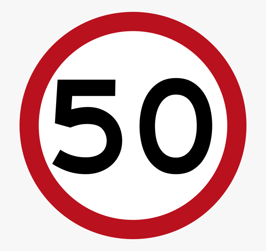 Speed Limit 90 Sign, Transparent Clipart