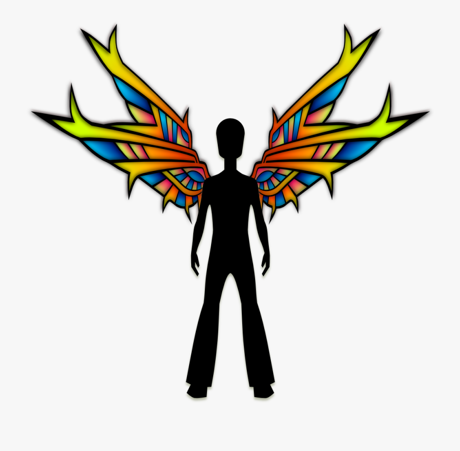 Cartoon Boy With Wing, Transparent Clipart