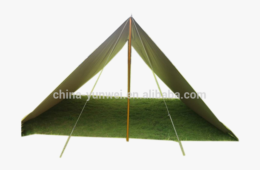 Banner Black And White Transparent Tarp Tent Camping - Tent, Transparent Clipart