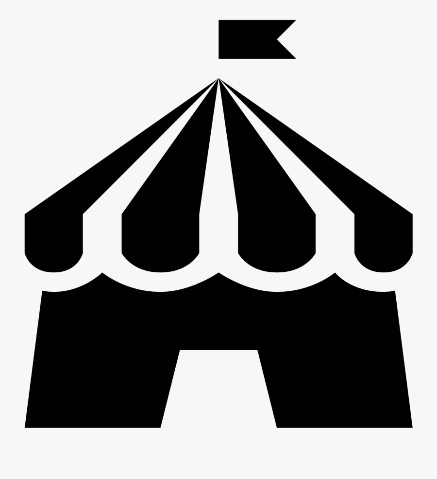 Tent Icon Vector - Greatest Showman Clip Art, Transparent Clipart