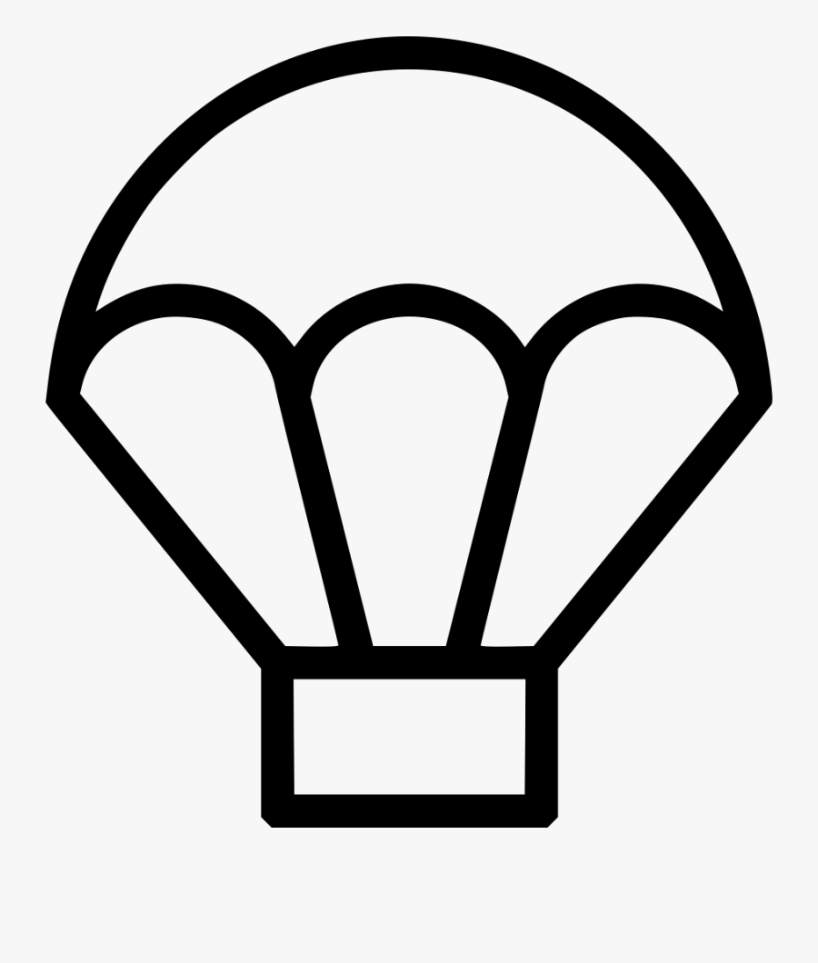 Skydiving Png Icon Free - Outline Pictures Of Parachute, Transparent Clipart