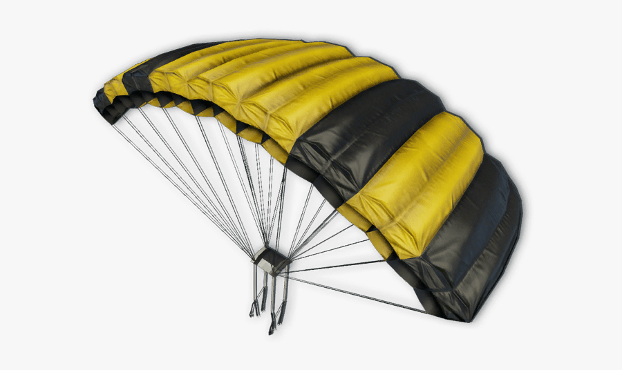 Yellow And Black Parachute - Open Parachute Png, Transparent Clipart