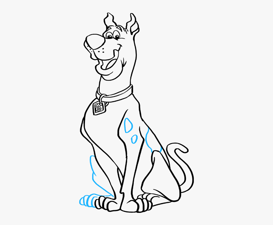 How To Draw Scooby Doo - Cartoon, Transparent Clipart