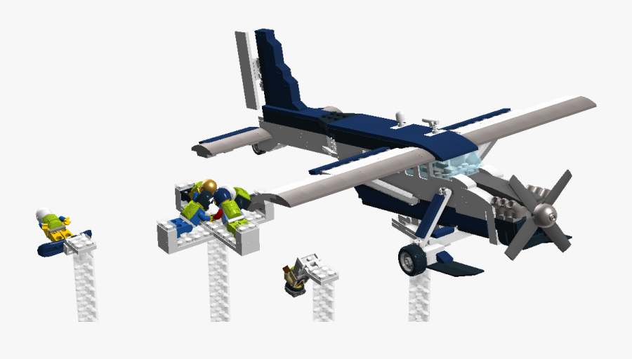 Skydiving Plane Png - Lego Plane Skydiving, Transparent Clipart