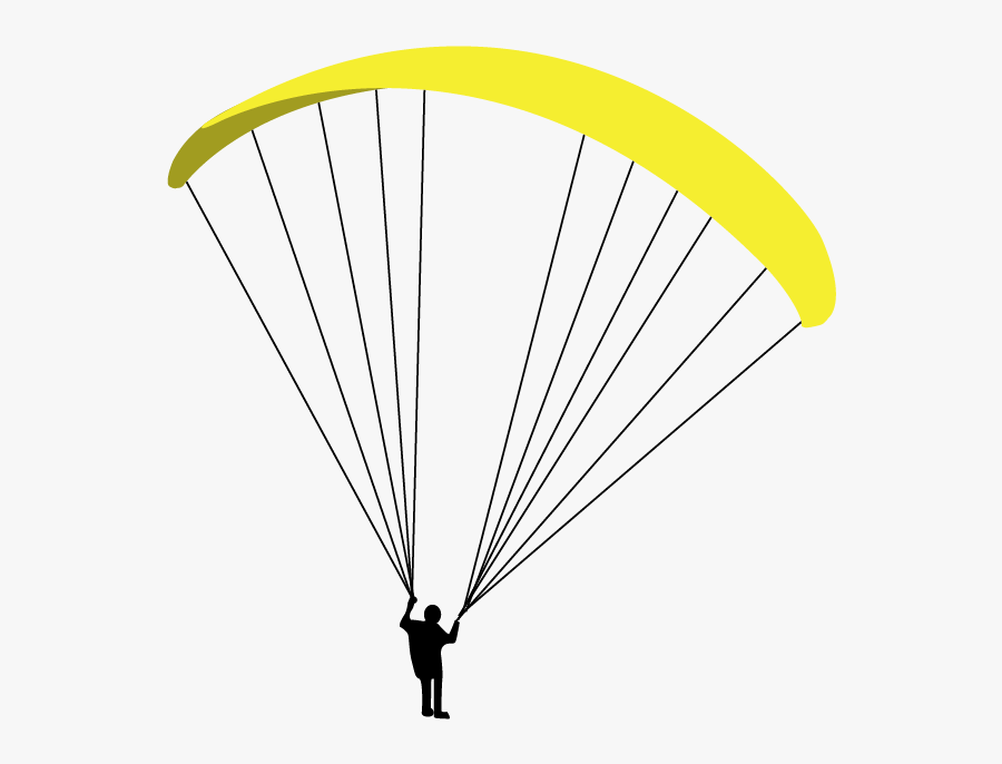 Skydive Drawing Guy - Parachute Guy Png, Transparent Clipart