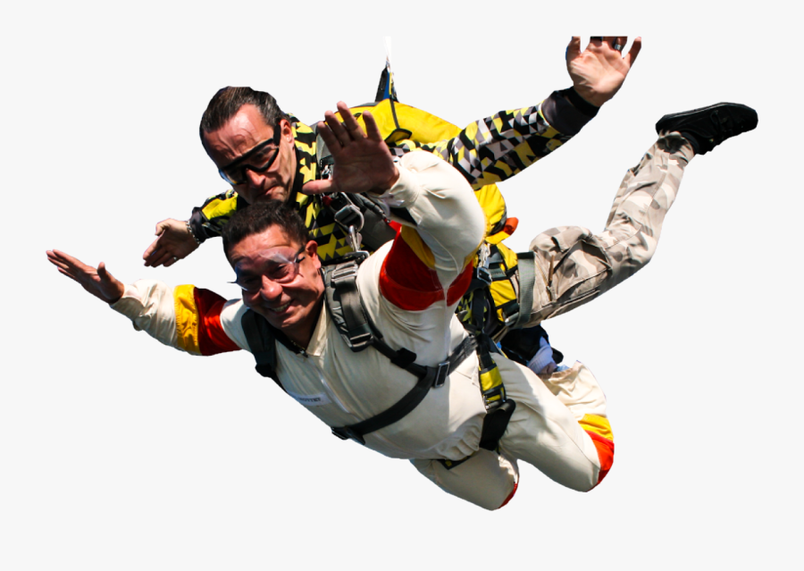Tandem-skydiving - Skydiving Person No Background, Transparent Clipart