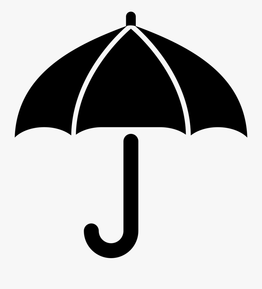 Umbrella,clip Art,black And Accessory,symbol - Umbrella Icon Png, Transparent Clipart