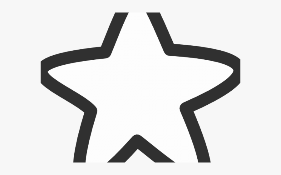 Cute Star Black And White, Transparent Clipart