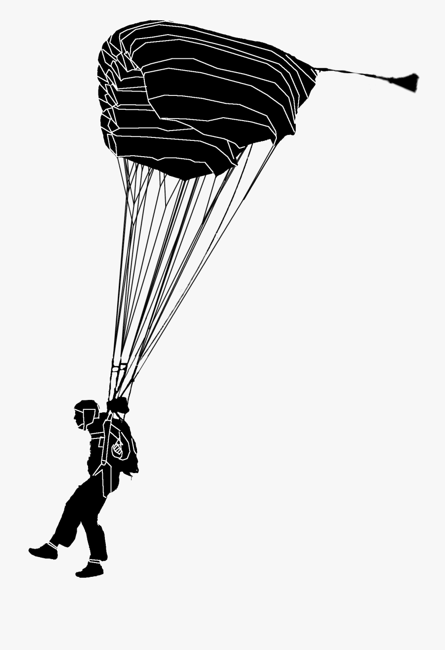 Parachuting Pictogram Parachute Landing Fall - Skydiver Png, Transparent Clipart