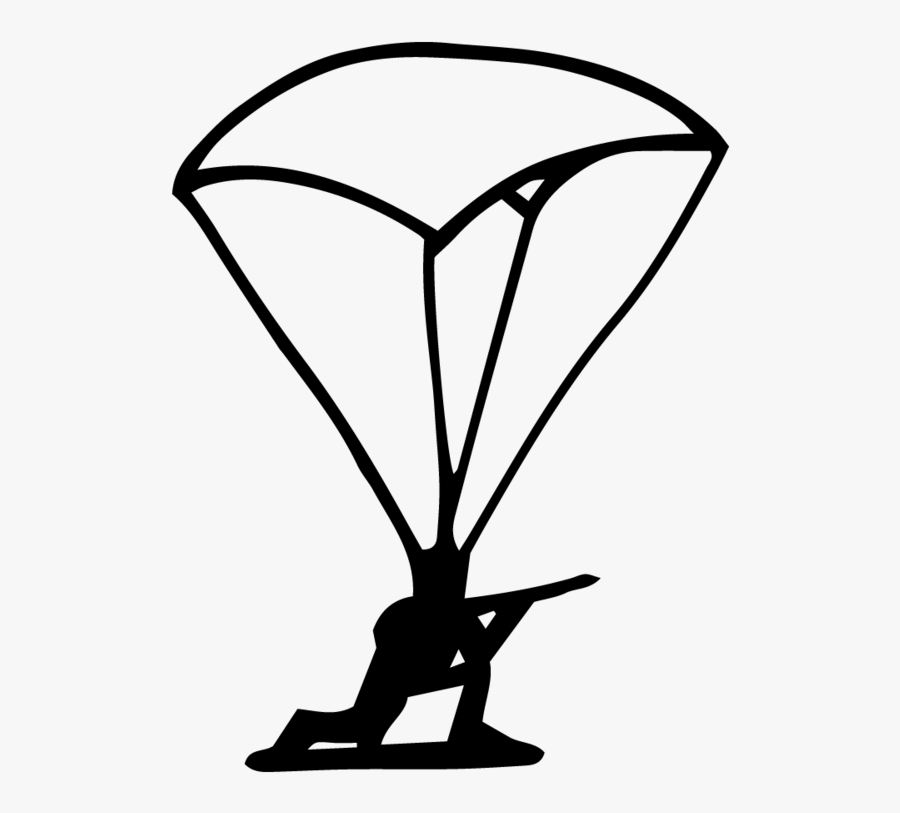 Toy Soldier Parachute - Silhouette, Transparent Clipart