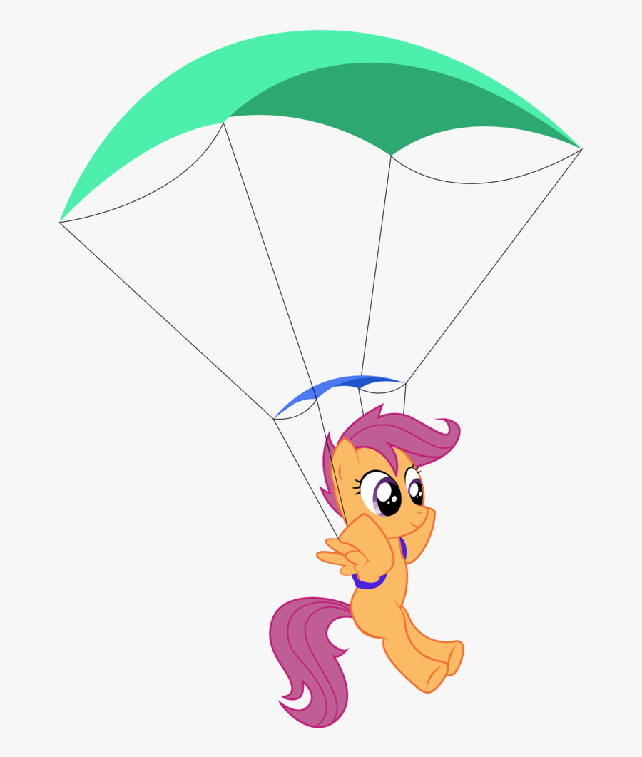 Parachute Clipart Stickman - My Little Pony Parachute, Transparent Clipart