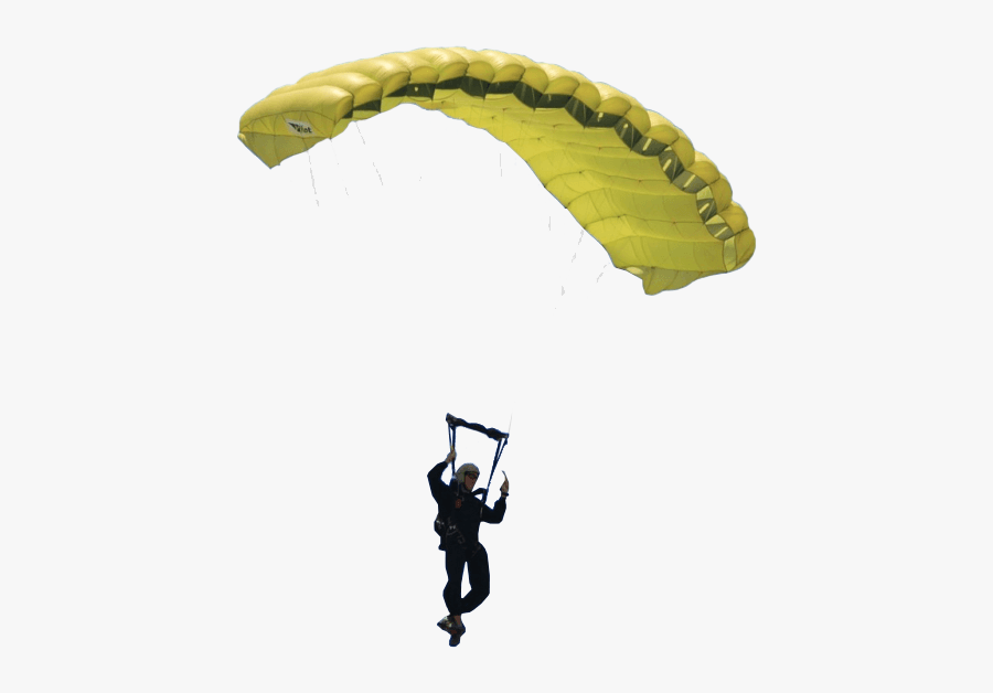 Yellow Parachute, Transparent Clipart
