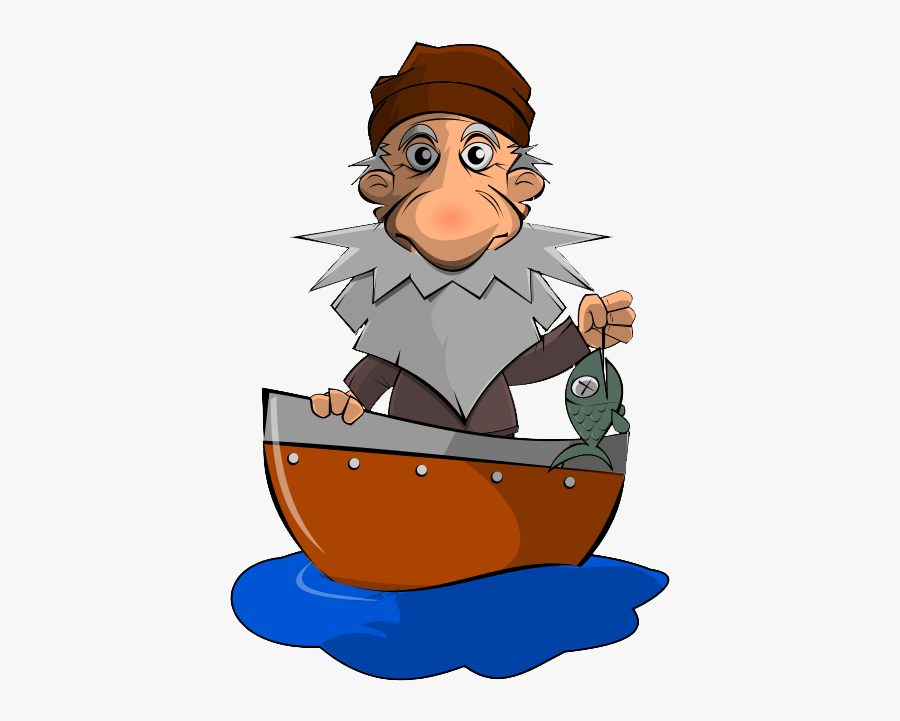 Old Fisherman Clipart, Transparent Clipart
