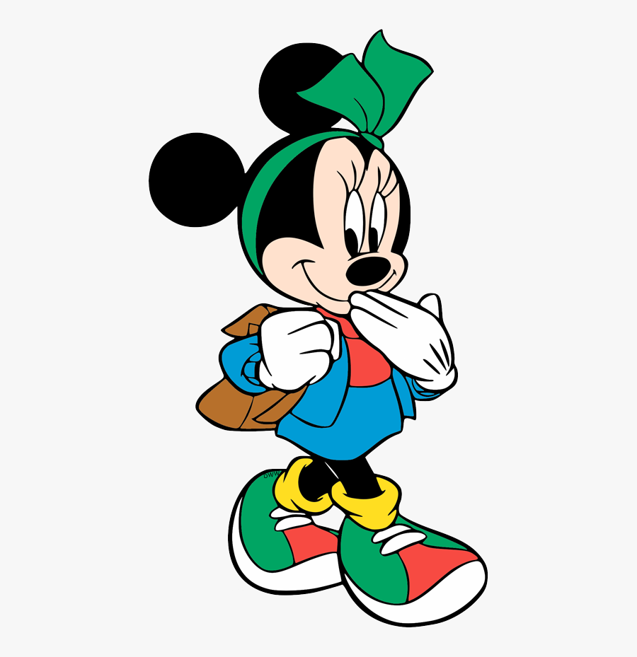 Minnie Mouse Go To School, Transparent Clipart