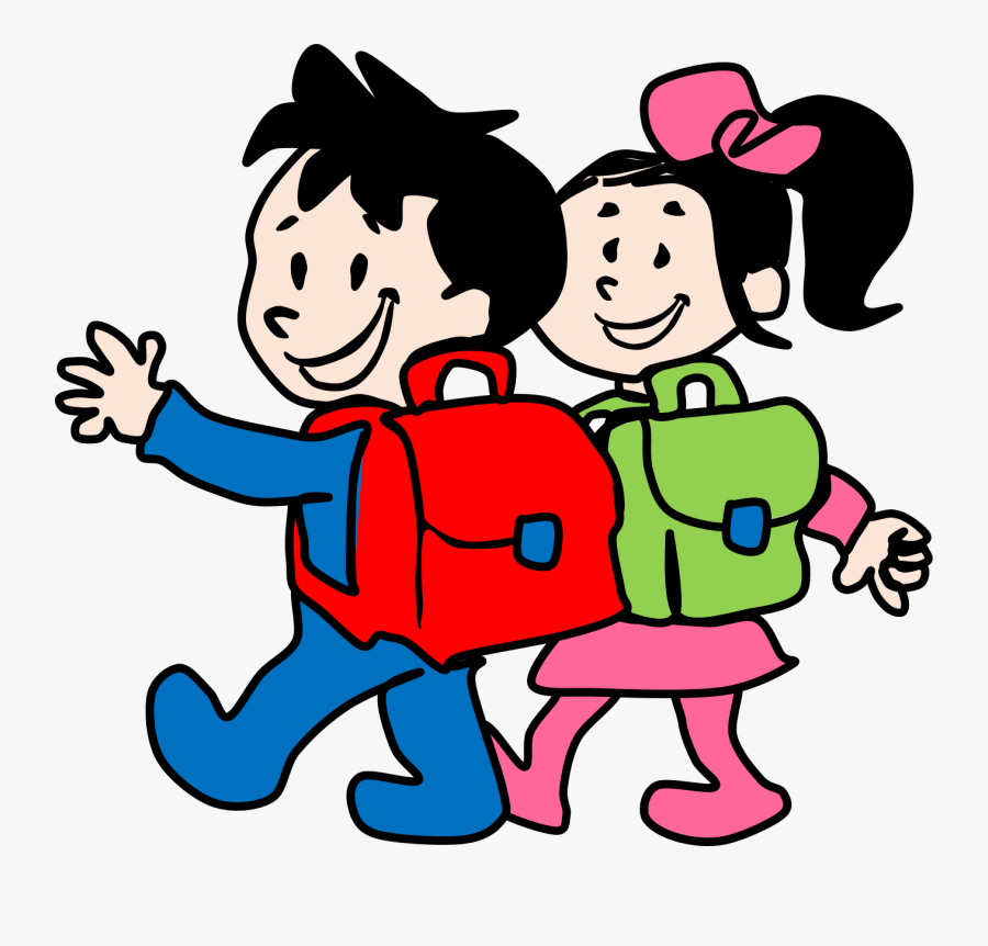 Children Going To School Clipart - Children Of School Clipart, Transparent Clipart