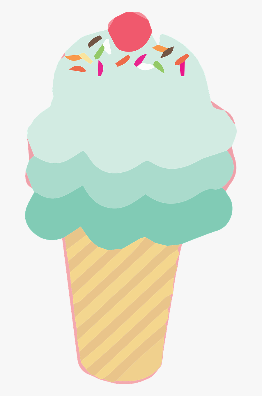 Ice Cream Cones Clipart Commercial Use - Ice Cream Clipart Transparent Background, Transparent Clipart