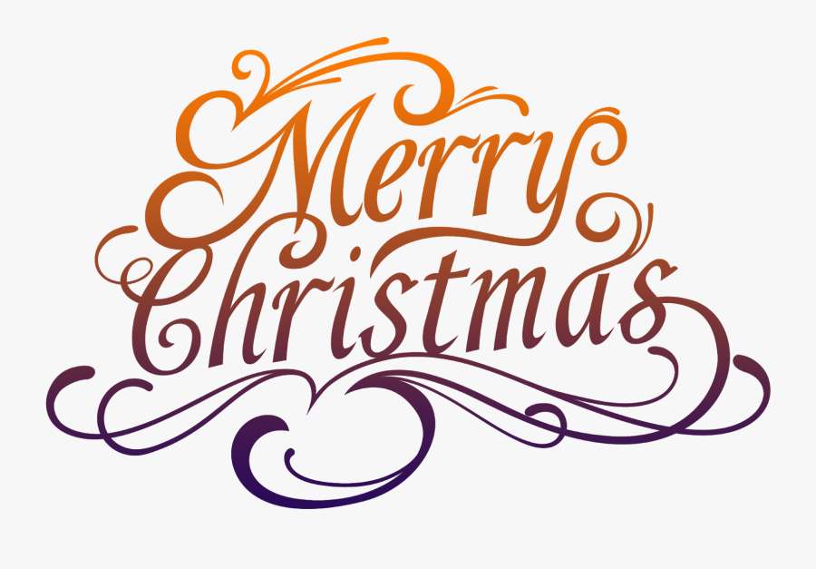 Happy Christmas Text Png, Transparent Clipart