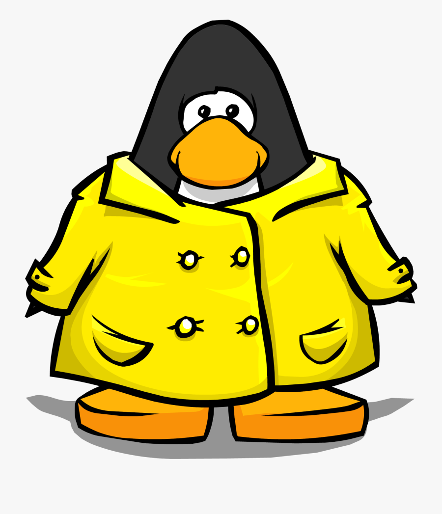 Image Yellow Pc Png - Cartoon Character In Yellow Raincoat, Transparent Clipart