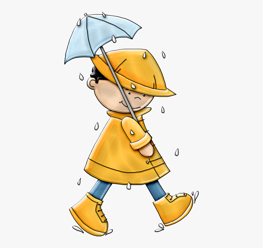 Boy In The Rain Png, Transparent Clipart