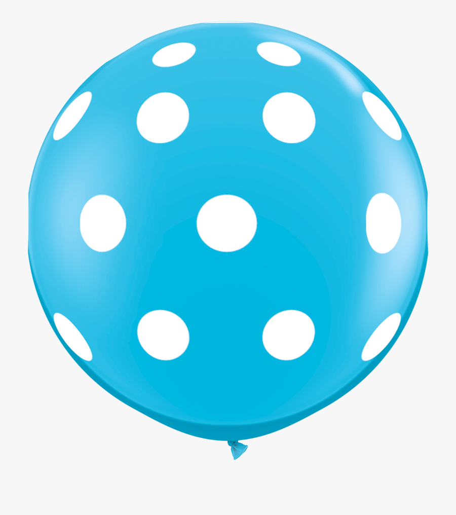 3ft Round Robin S Egg Big Polka Dots A Round V=1503452464 - Balloon, Transparent Clipart