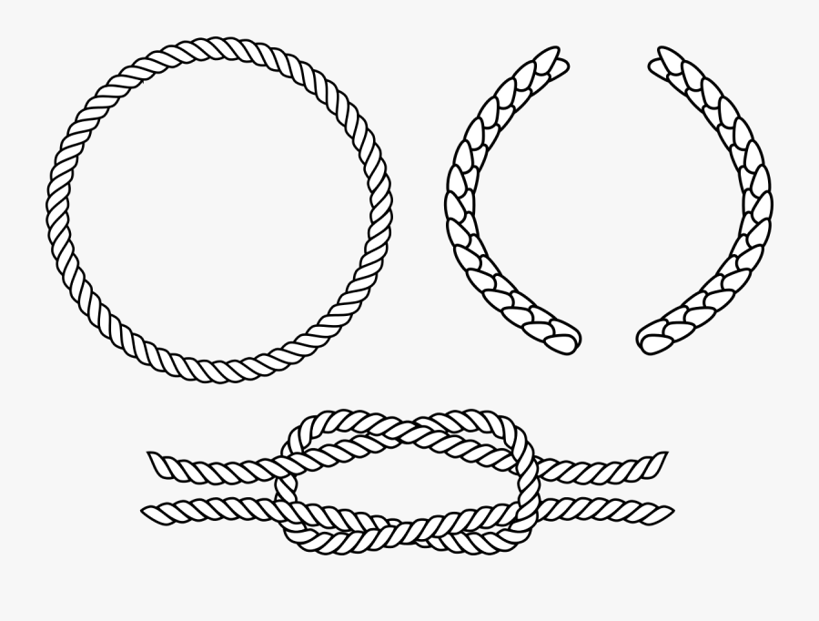 Transparent Rope Border Clipart - Illustrator Rope Circle Vector, Transparent Clipart