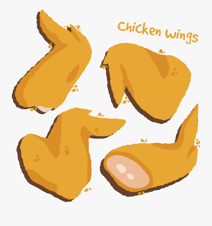 Fried Junk Food Kfc - Chicken Wings Png Clip, Transparent Clipart