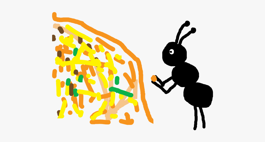 The Ants And Grasshoppers - Illustration, Transparent Clipart