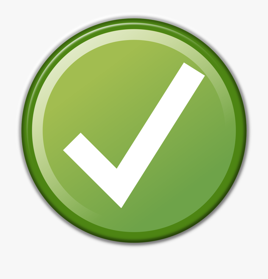 Check Mark Green - Green Check Mark In A Circle, Transparent Clipart