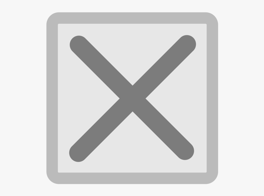 Square,symbol,cross - Yes No Maybe Symbols, Transparent Clipart
