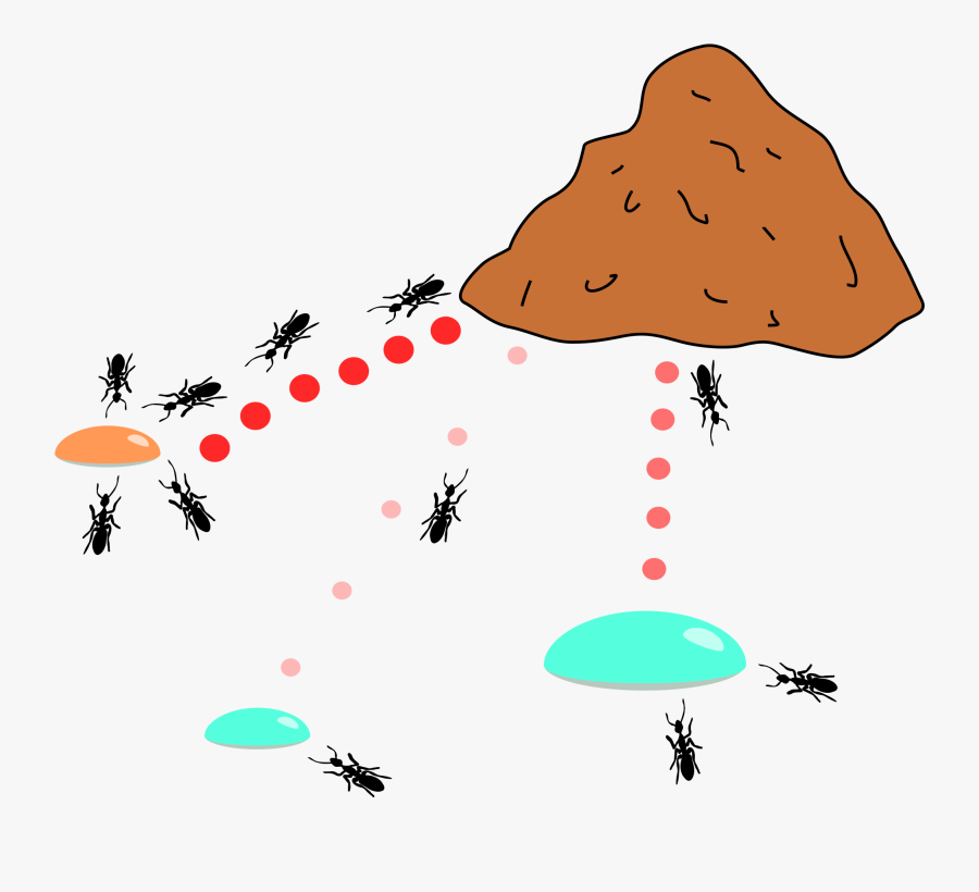 Hill Clipart Ant Home - Colonia De Hormigas Algoritmo, Transparent Clipart