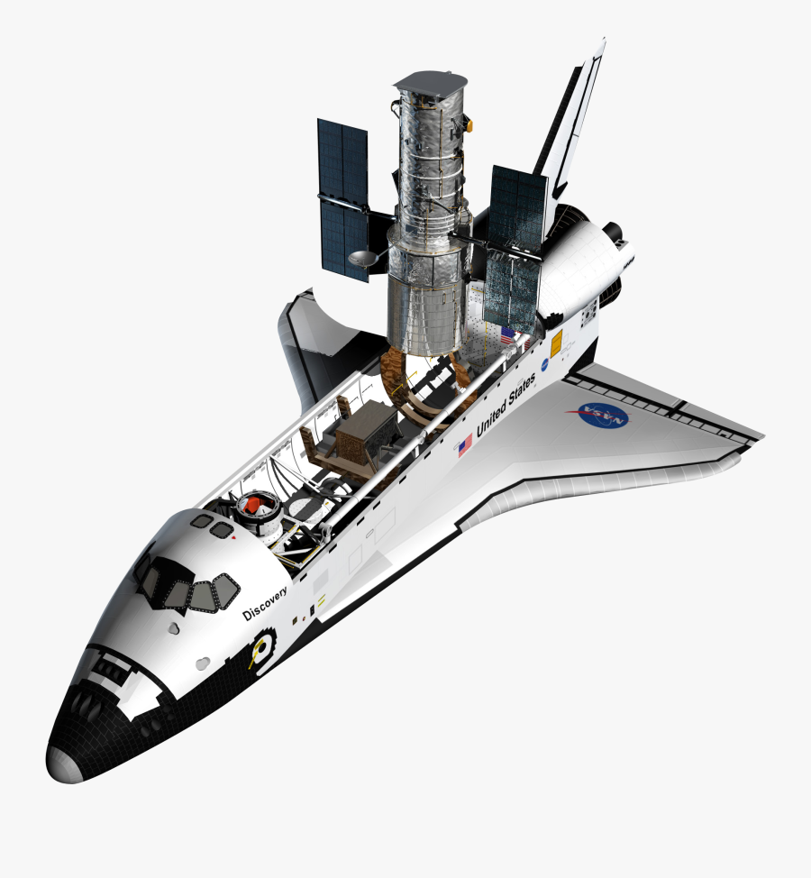Battleship Clipart Transparent Background - Hubble Telescope Space Shuttle, Transparent Clipart