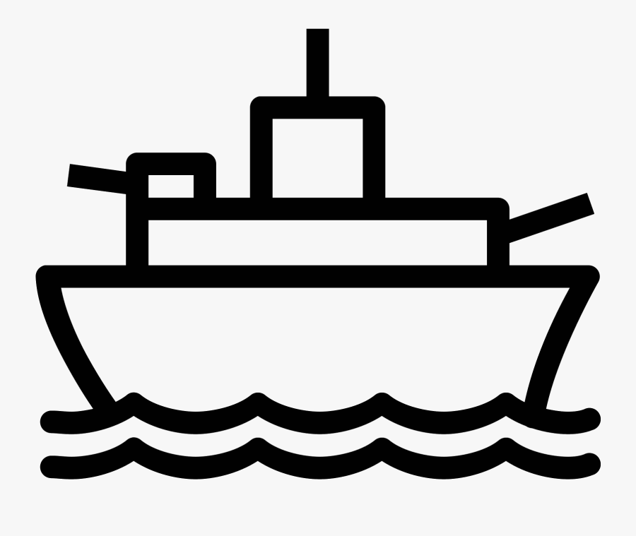 Clip Art Clip Freeuse Svg - Battleship .ico, Transparent Clipart