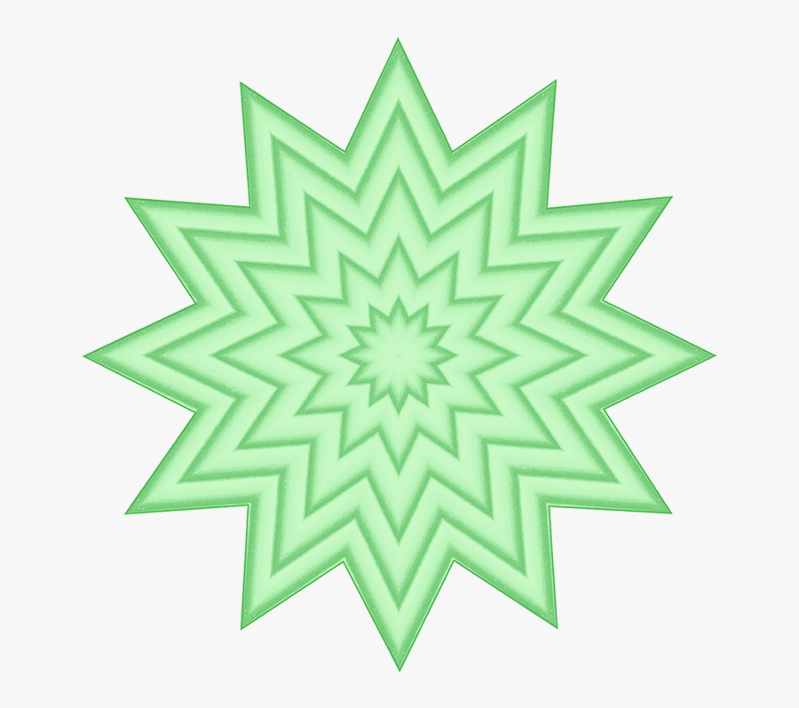 Green Pattern Clipart Of Stars - Flag That's Not A Rectangle, Transparent Clipart