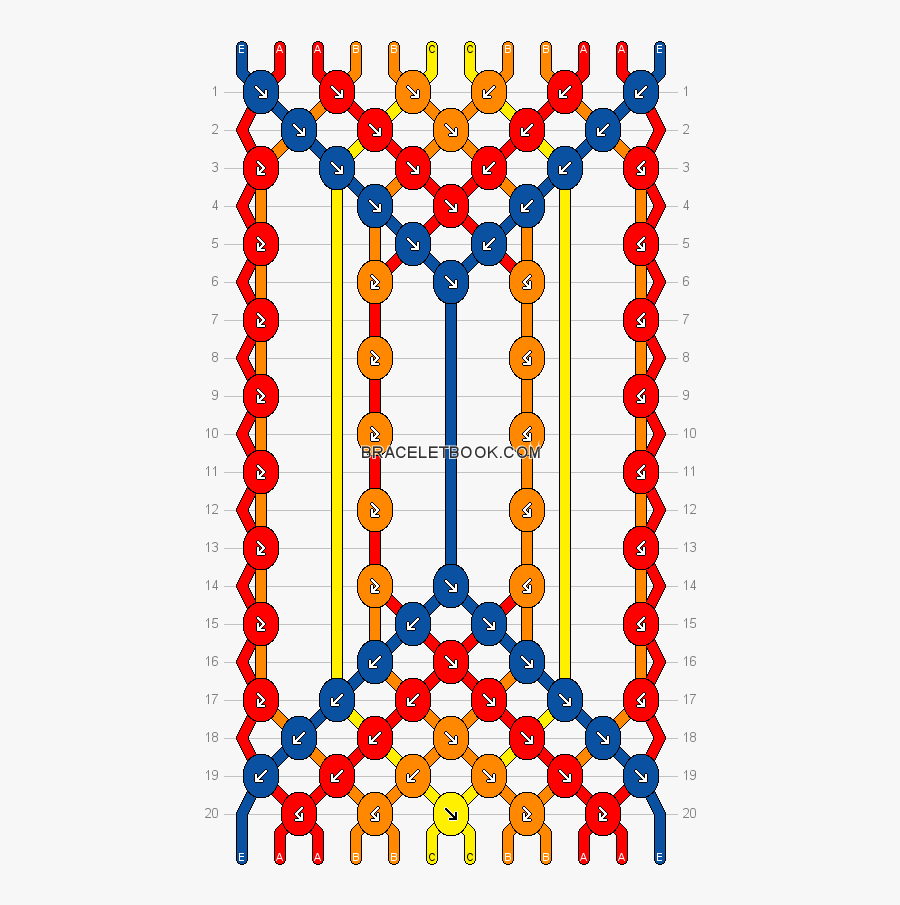 Friendship Bracelet Pattern 1 Clipart , Png Download - Leaf Friendship Bracelet Patterns, Transparent Clipart