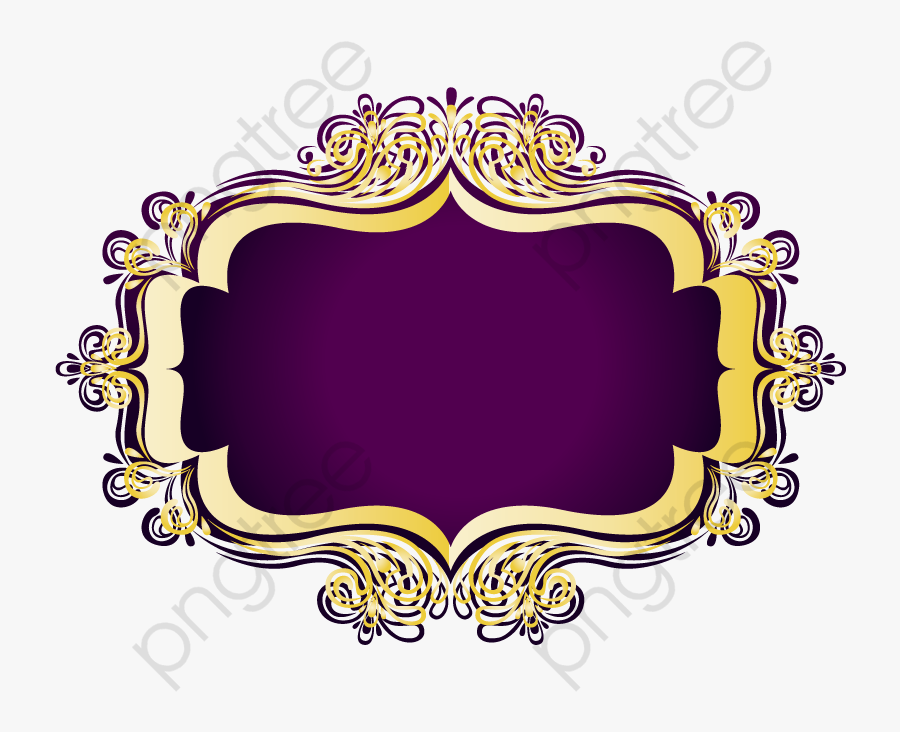 Box Pattern Png - Gold Text Box Png, Transparent Clipart