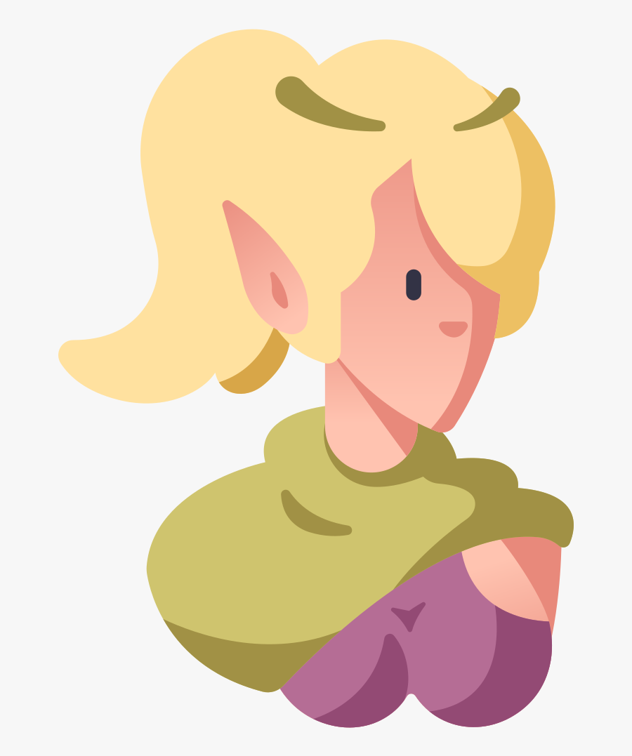 Transparent Earbuds Clipart - Archer Cartoon Fantasy Elf, Transparent Clipart