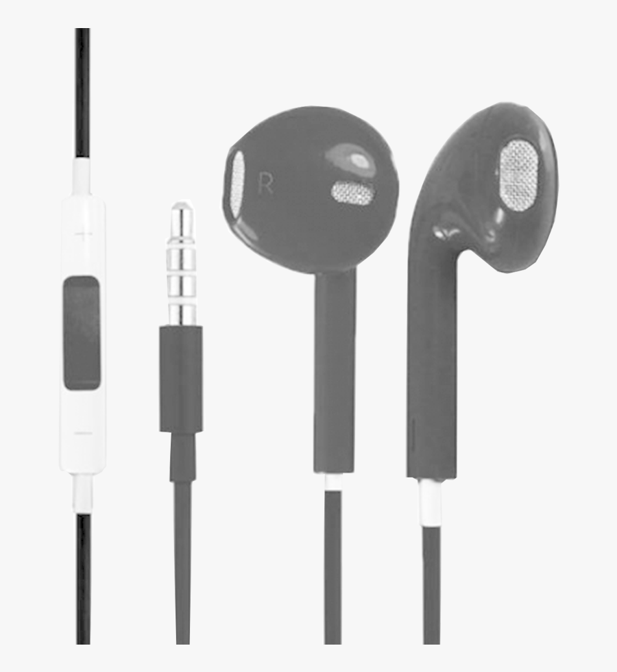 Blue Iphone 5 Headphones - Apple Earphones Black, Transparent Clipart