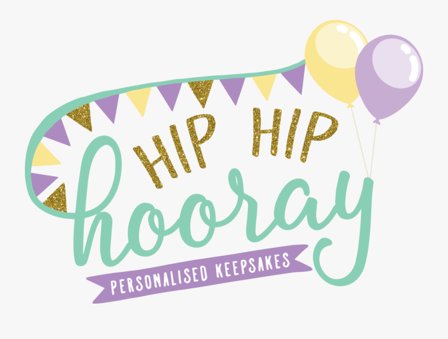 Hip Hip Hooray Banner, Transparent Clipart