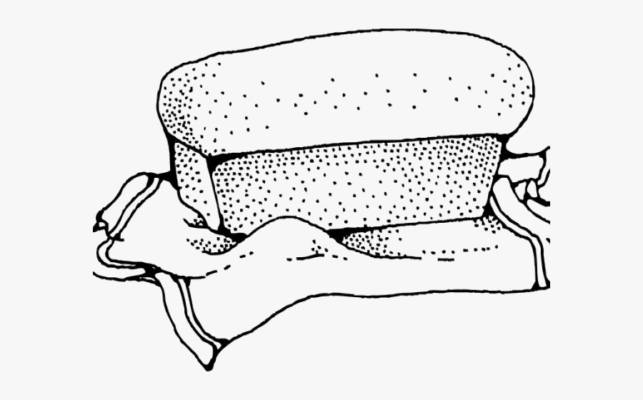 Bread Clipart Black And White - Meatloaf Black And White Clip Art, Transparent Clipart