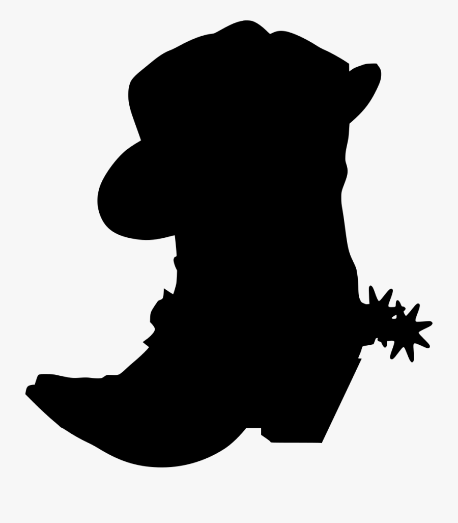 Cowgirl Boot Clipart Png Transparent Png , Png Download - Silhouette Cowgirl Boots Clipart, Transparent Clipart