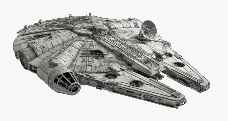 Star Wars Millennium Falcon Vinyl Millenium Clipart - Star Wars Hans Solo Ship, Transparent Clipart